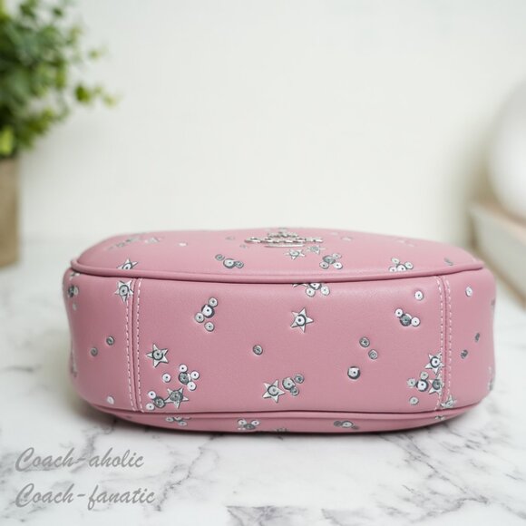 NWT Coach CCE63 Carmen Mini Crossbody Bag With Star Print - Picture 7 of 10